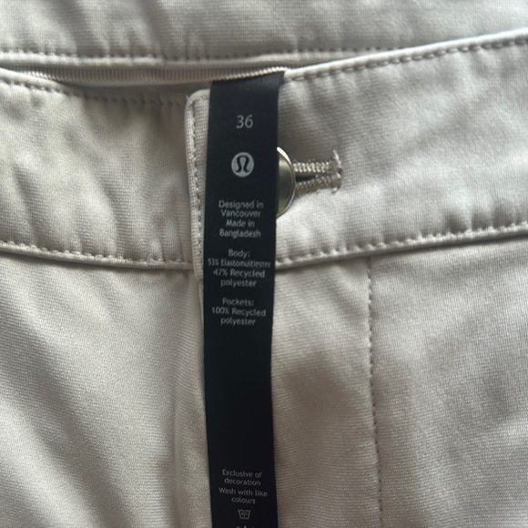 Lululemon Tan Chinos Versatile Comfort - Picture 4 of 4
